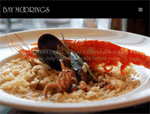 Tablet Screenshot of baymooringsrestaurant.com